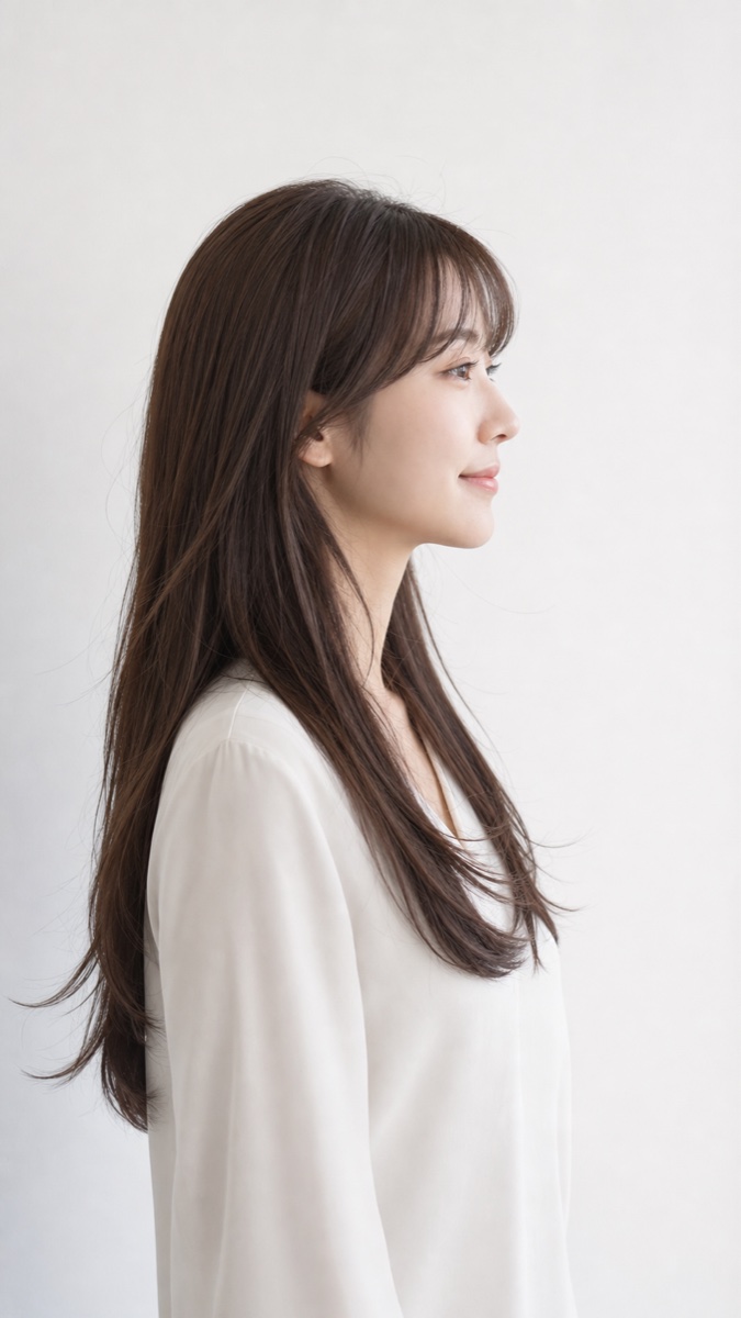 AIモデル06の右横顔ヘアスタイル